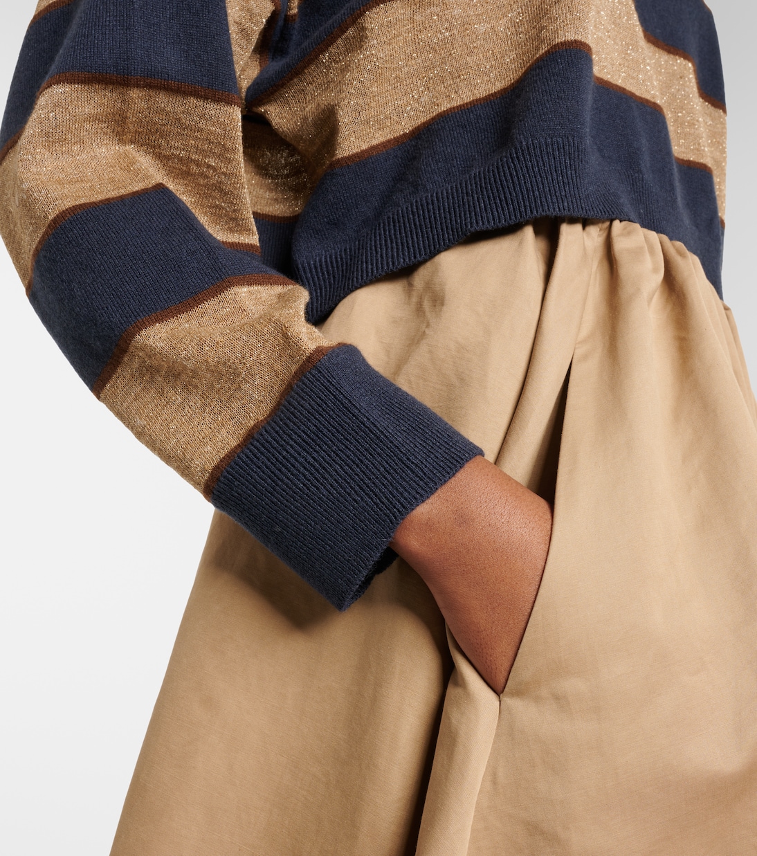 Wool, cashmere, and silk polo sweater | Brunello Cucinelli