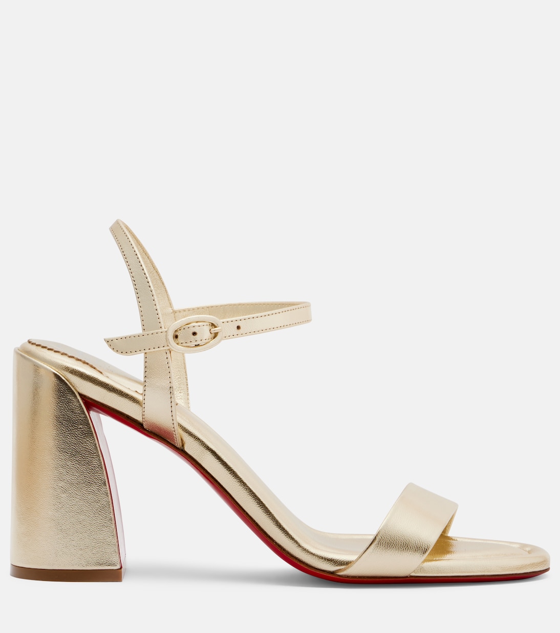 Miss Jane 85 metallic leather sandals | Christian Louboutin