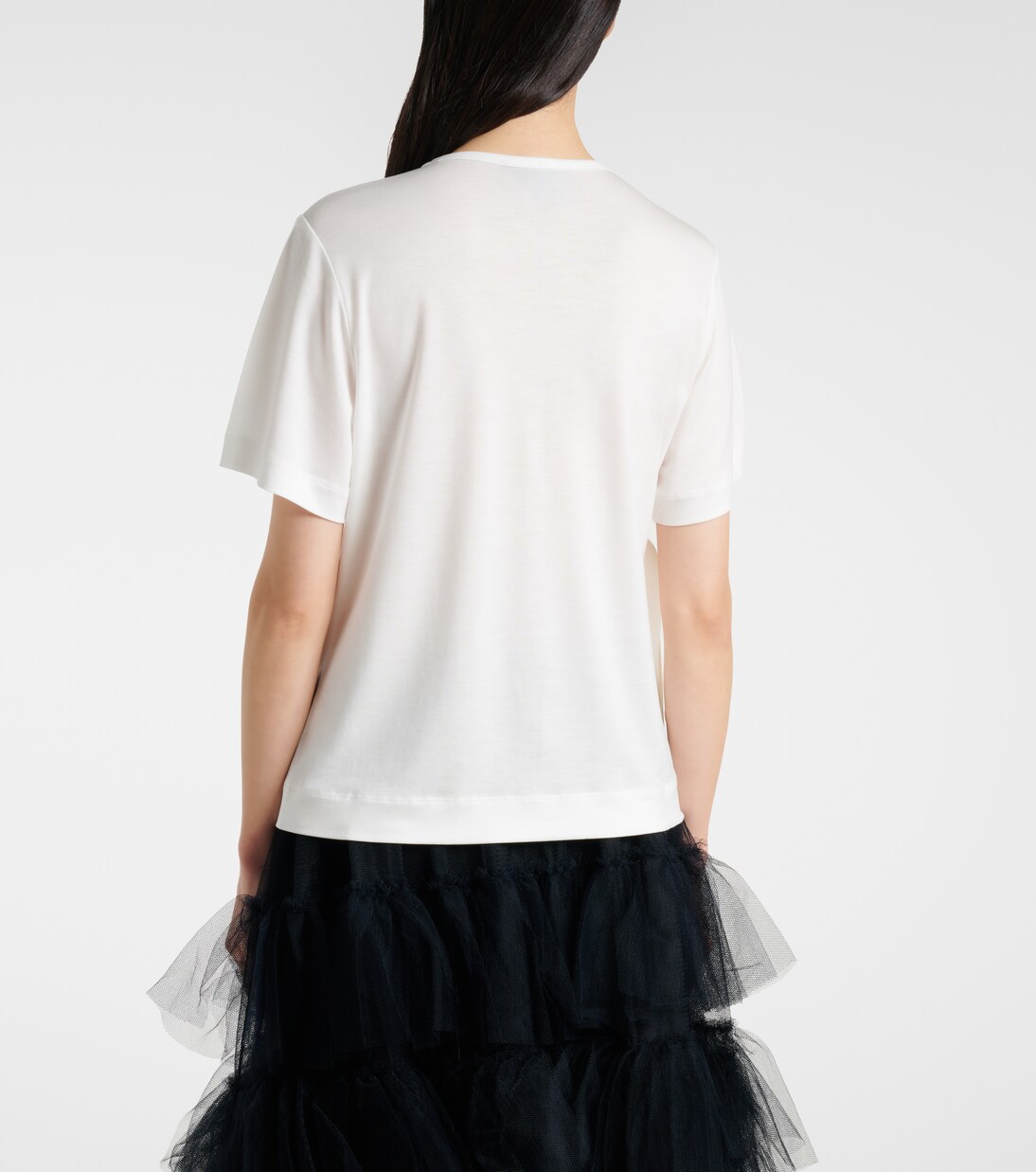 Bow-detail jersey T-shirt | Simone Rocha