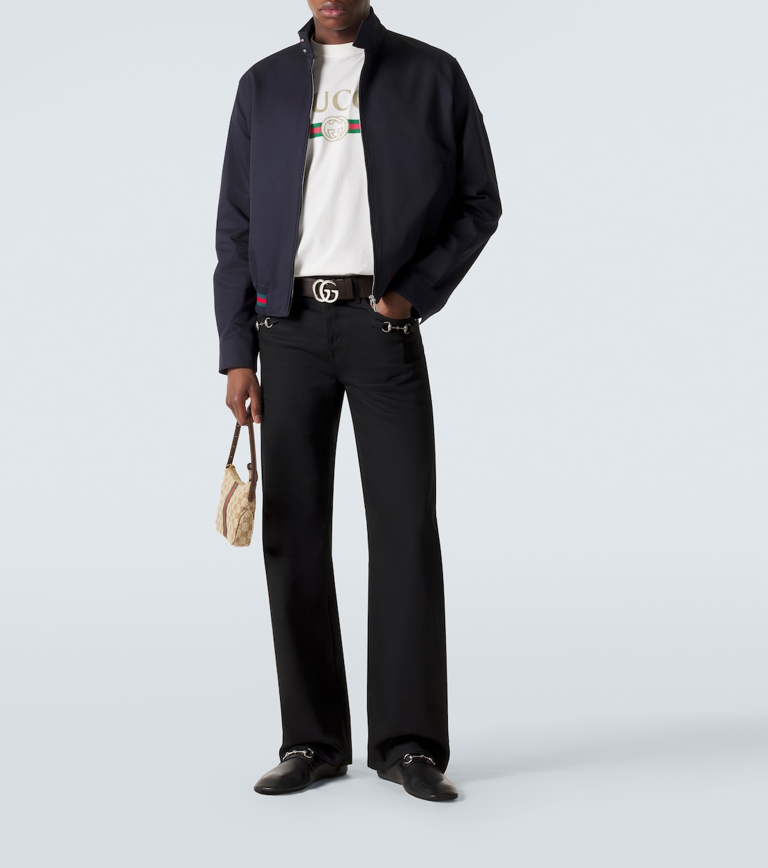 Web Stripe cotton twill jacket | Gucci