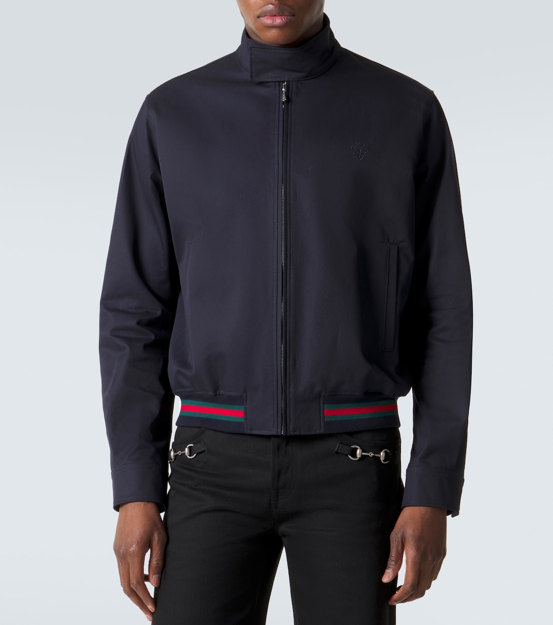 Web Stripe cotton twill jacket | Gucci