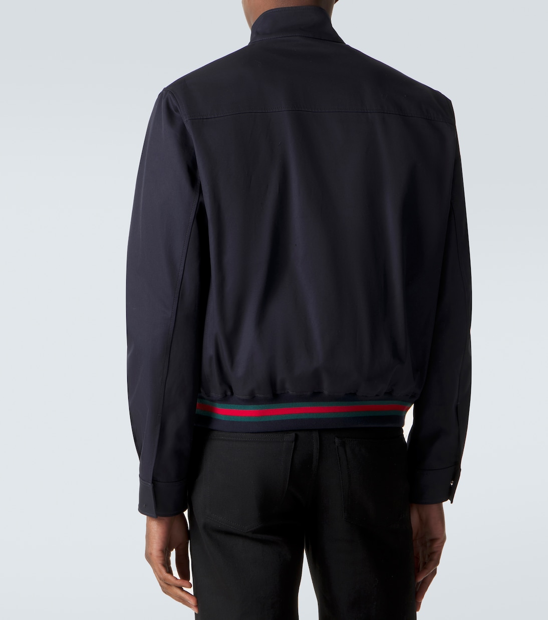 Web Stripe cotton twill jacket | Gucci