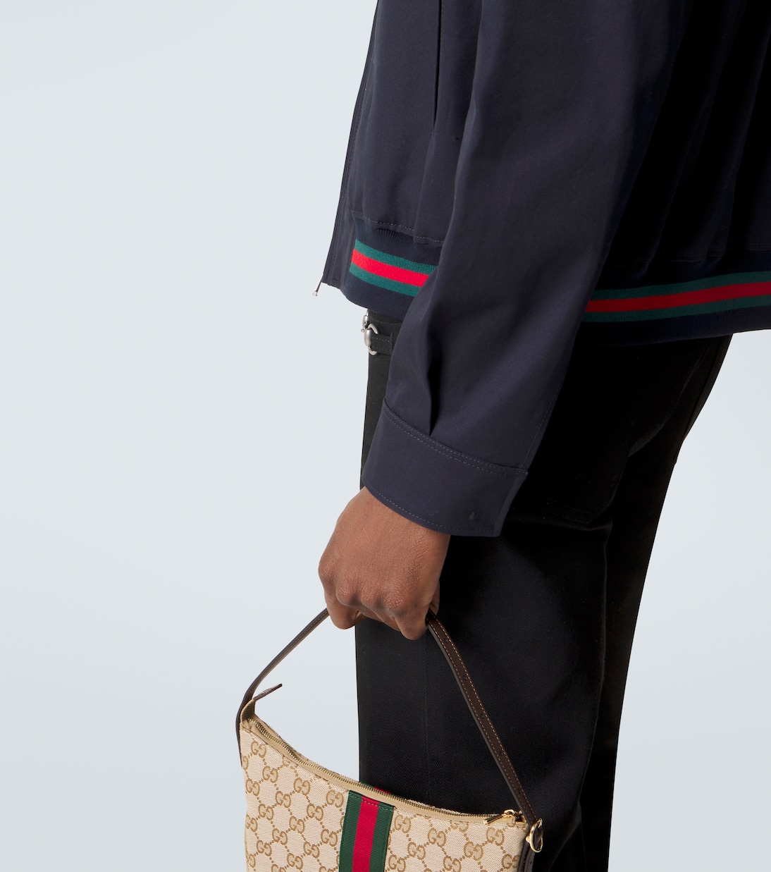 Web Stripe cotton twill jacket | Gucci