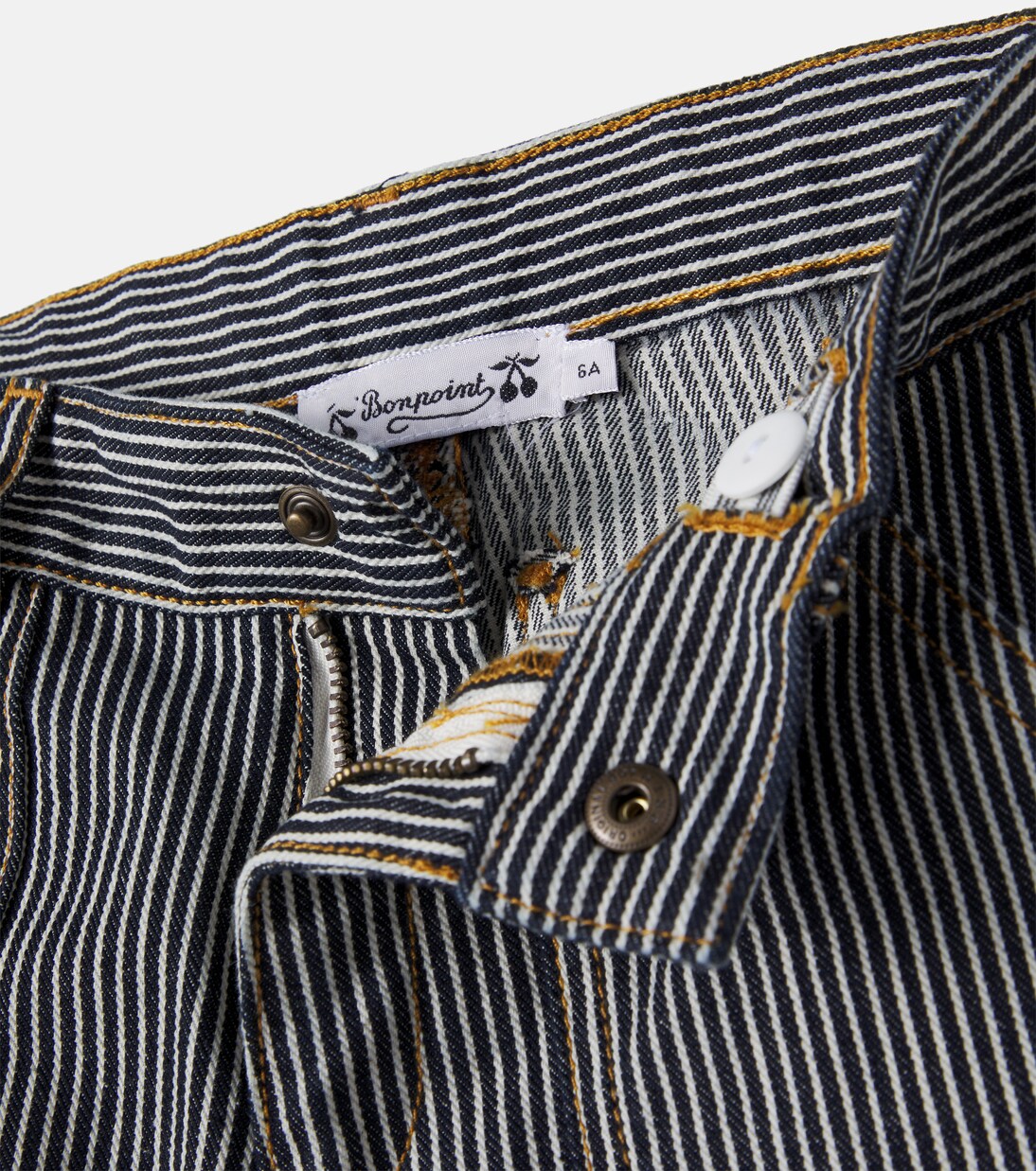 Levon striped denim shorts | Bonpoint