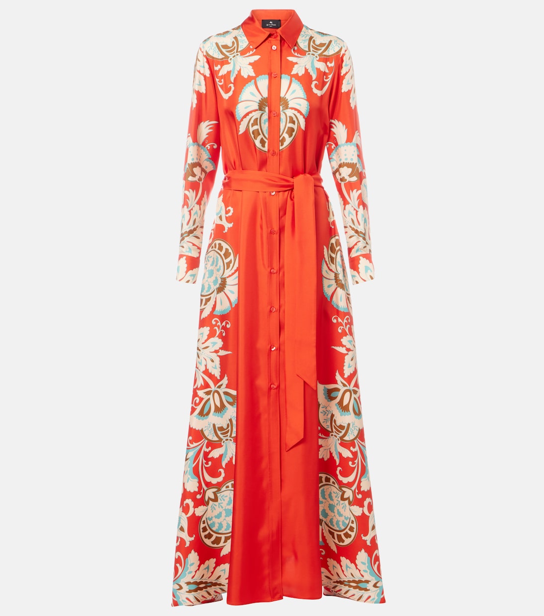 Printed silk shirt dress | Etro