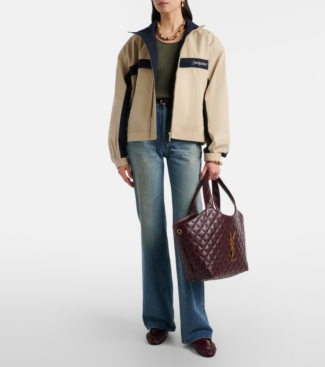 Borsa Icare Medium in pelle trapuntata | Saint Laurent