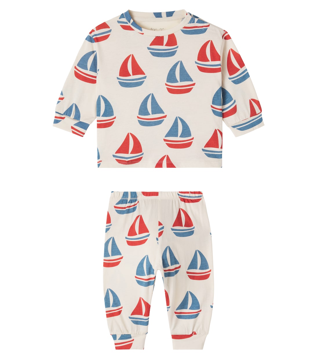 Baby Gio cotton sweatshirt and sweatpants set | Konges Sløjd