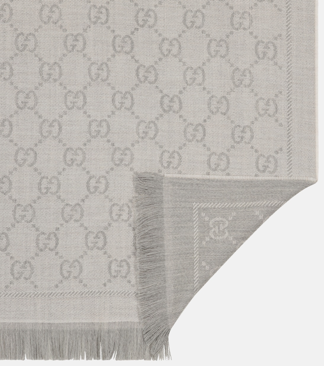 Sciarpa in lana jacquard GG per giovani alla moda