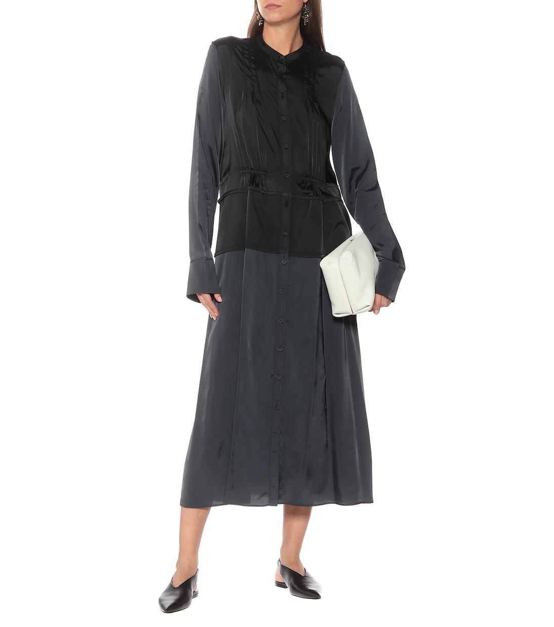Stretch-twill midi dress | Jil Sander