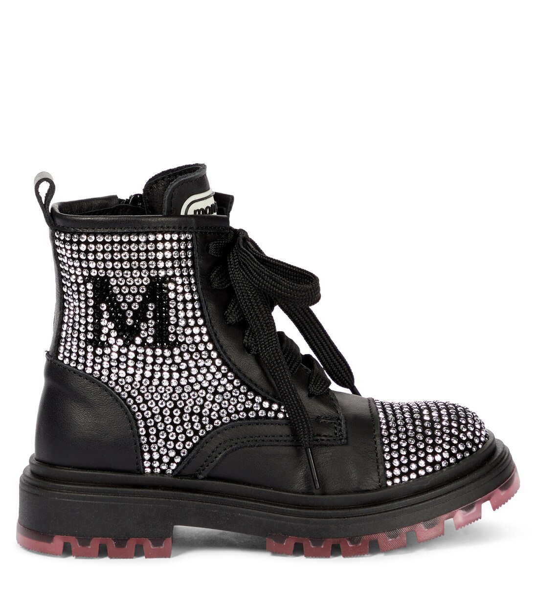 Embellished leather boots | Monnalisa