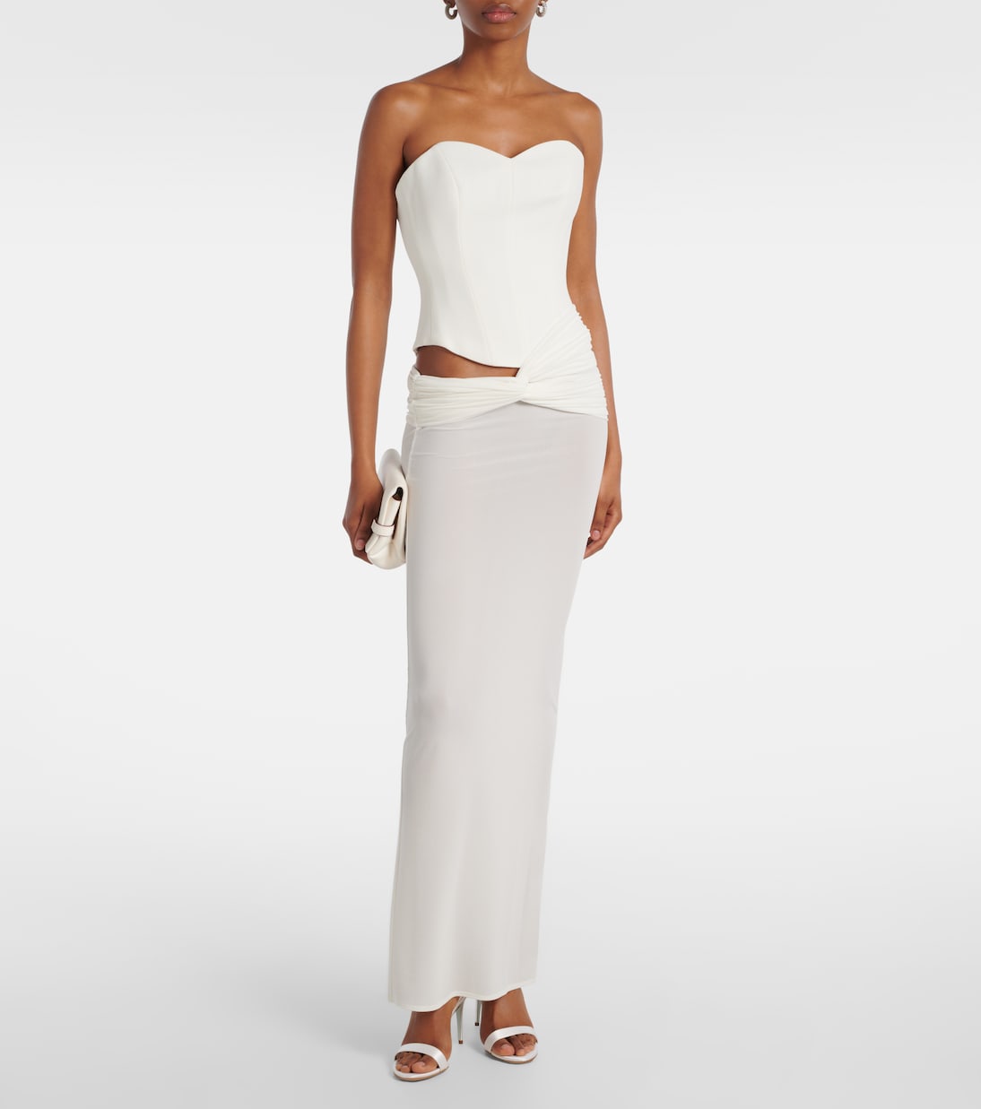 So Nude 85 satin sandals | Aquazzura
