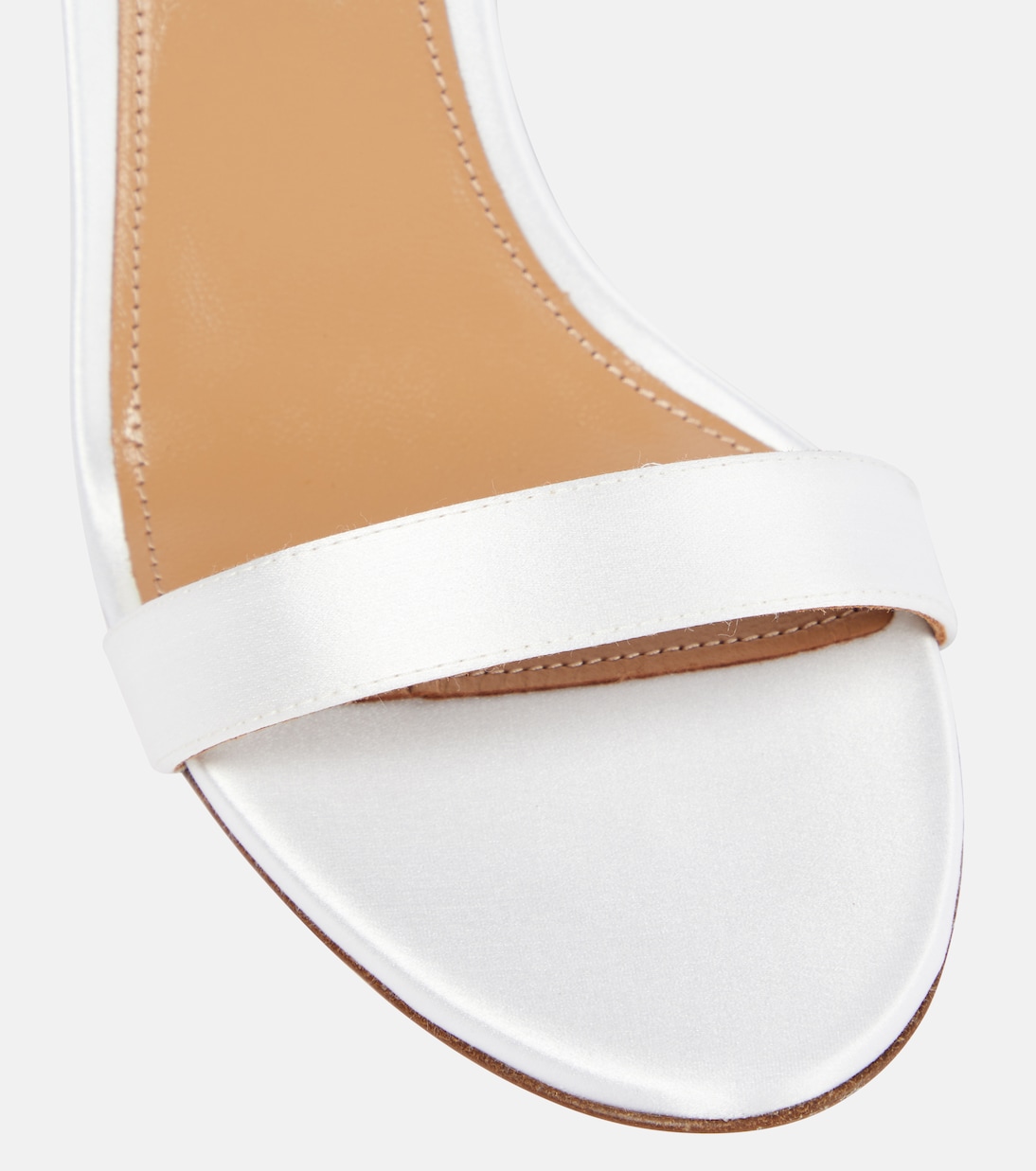So Nude 85 satin sandals | Aquazzura