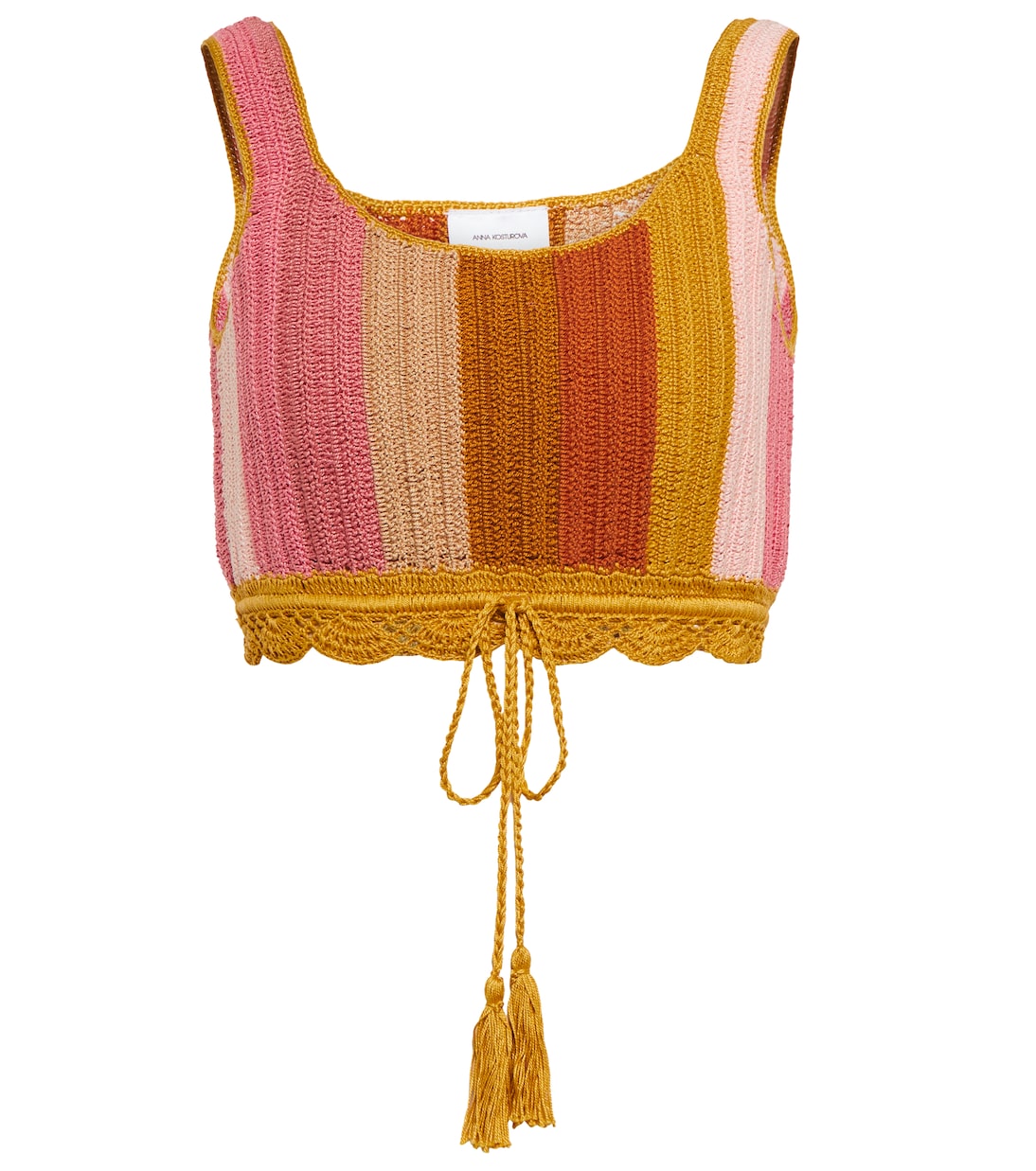 Sunset crochet crop top | Anna Kosturova