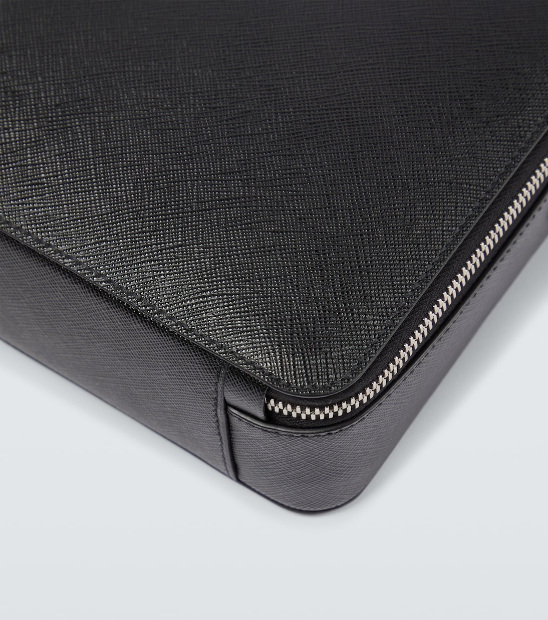 Brique leather shoulder bag | Prada