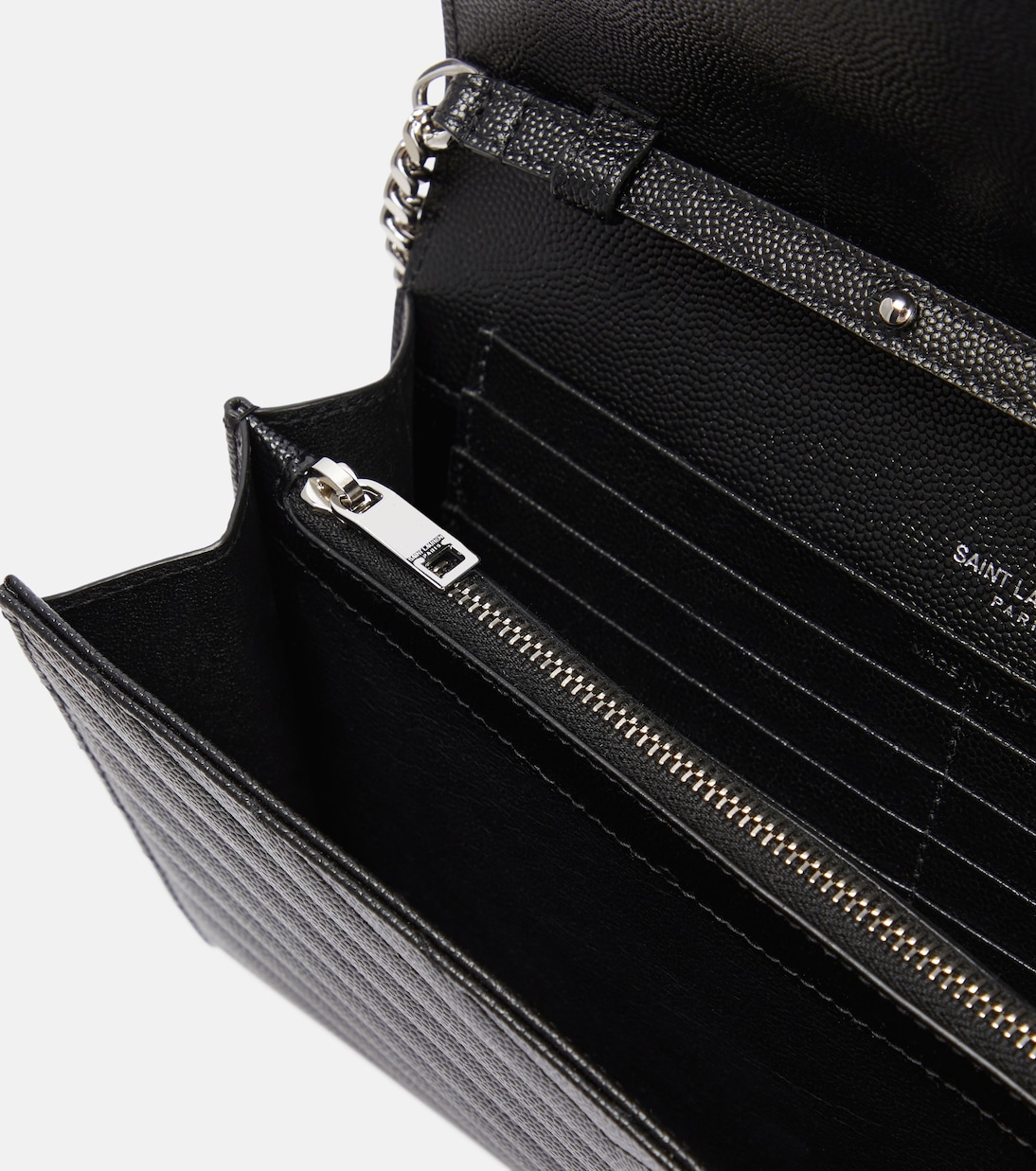 Cassandre matelassé leather wallet on chain | Saint Laurent