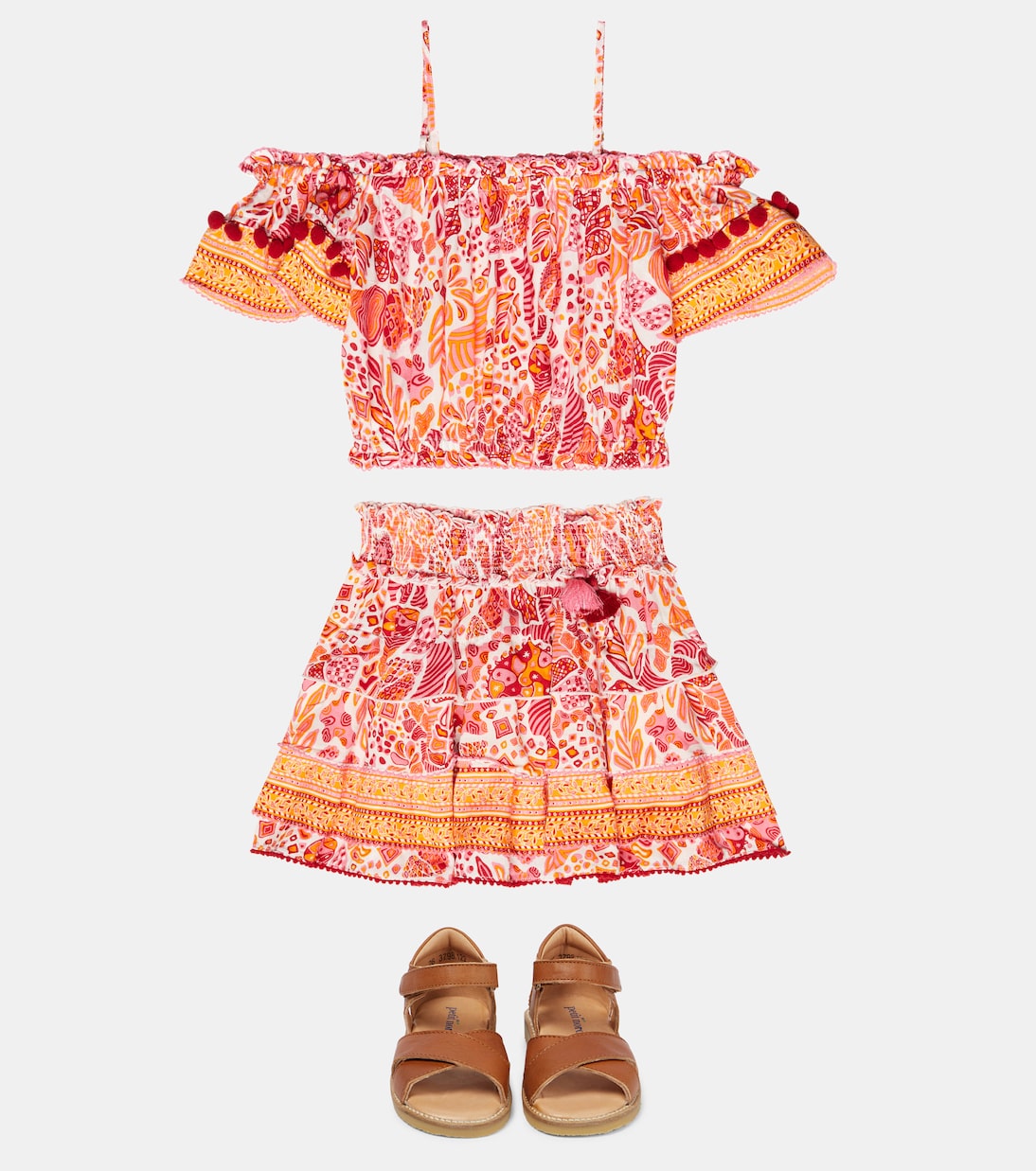 Ariel printed skirt | Poupette St Barth Kids