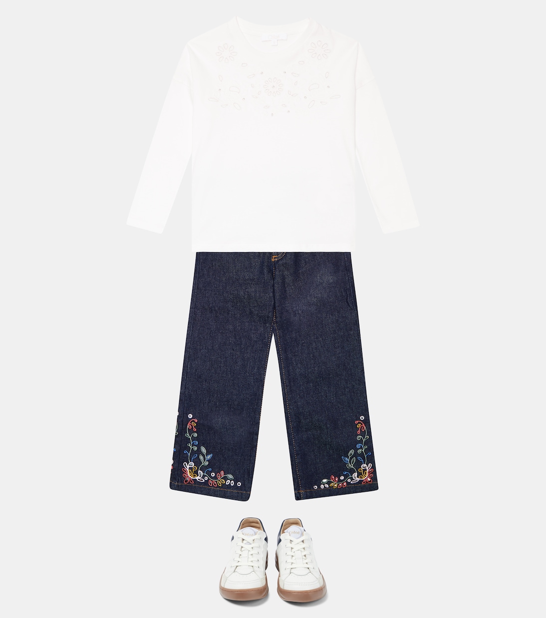 Bestickte Jeans | Chloé Kids