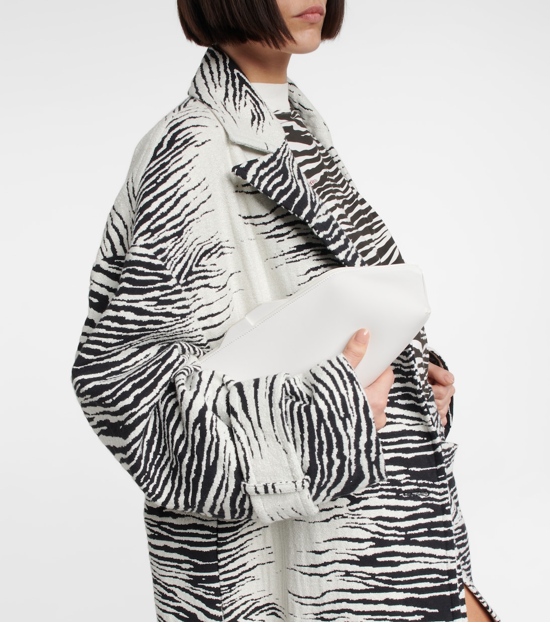 Abrigo en mezcla de algodón oversized | The Attico
