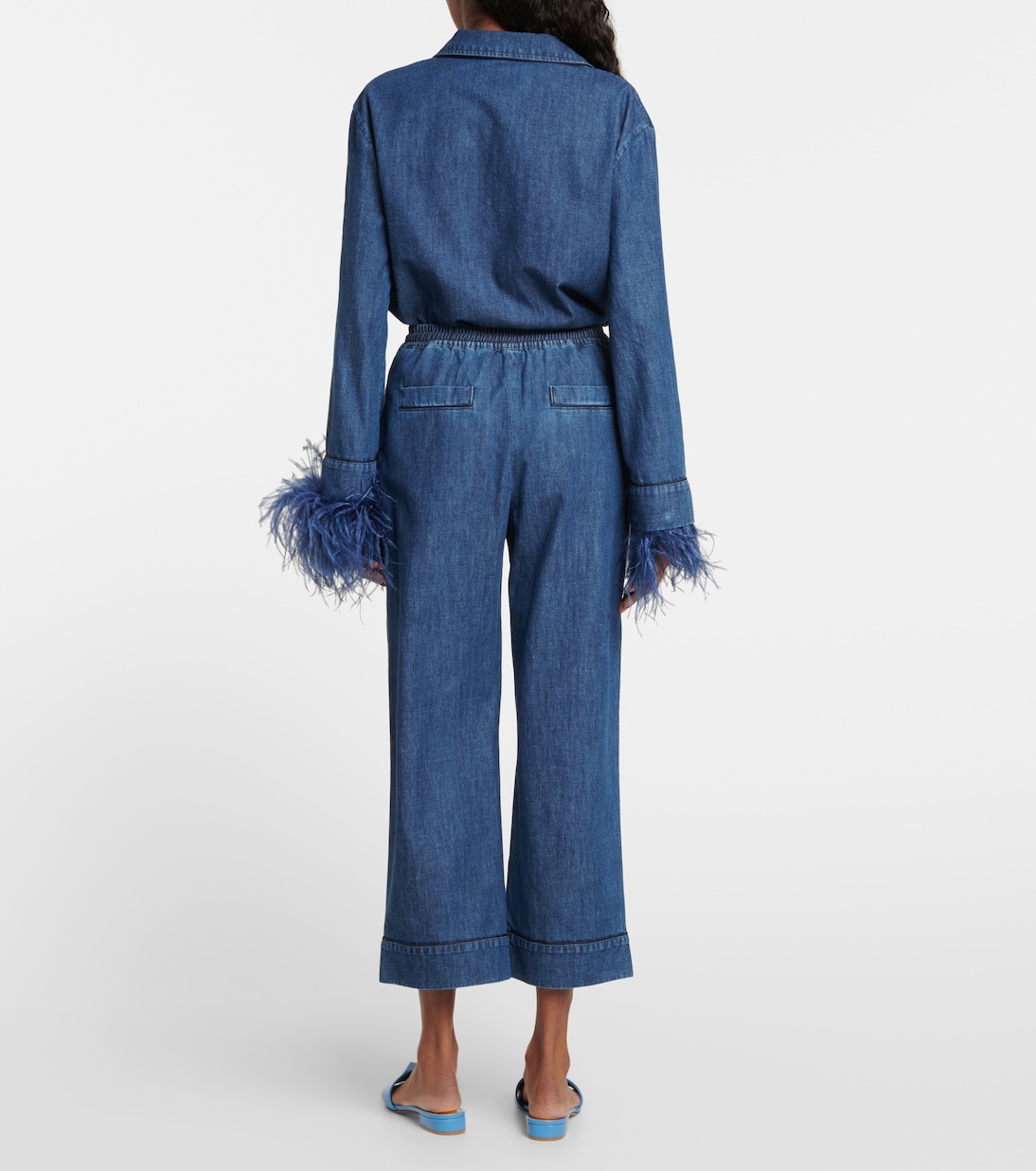Pantalon ample en jean | Valentino