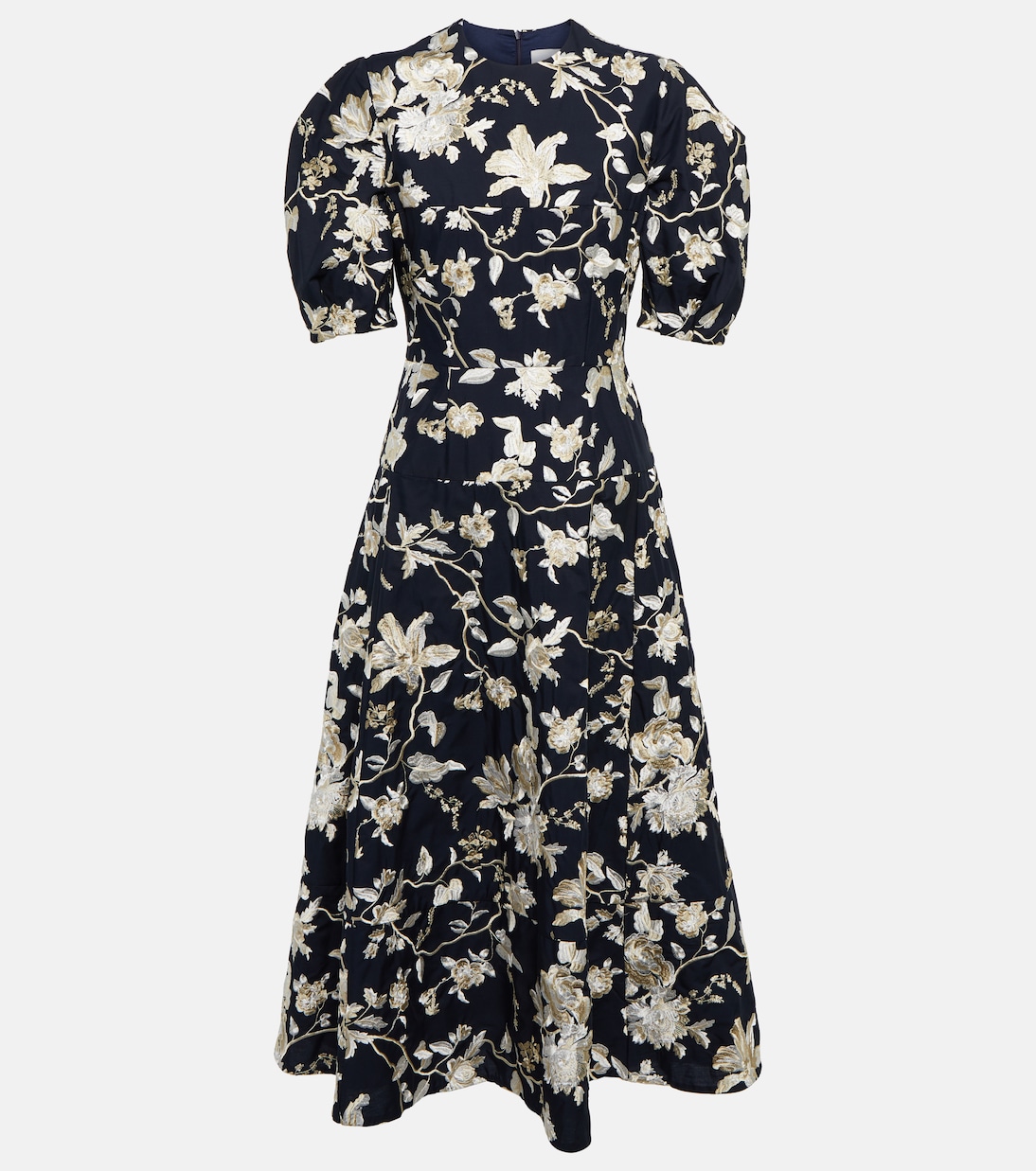 Kira floral embroidered midi dress | Erdem