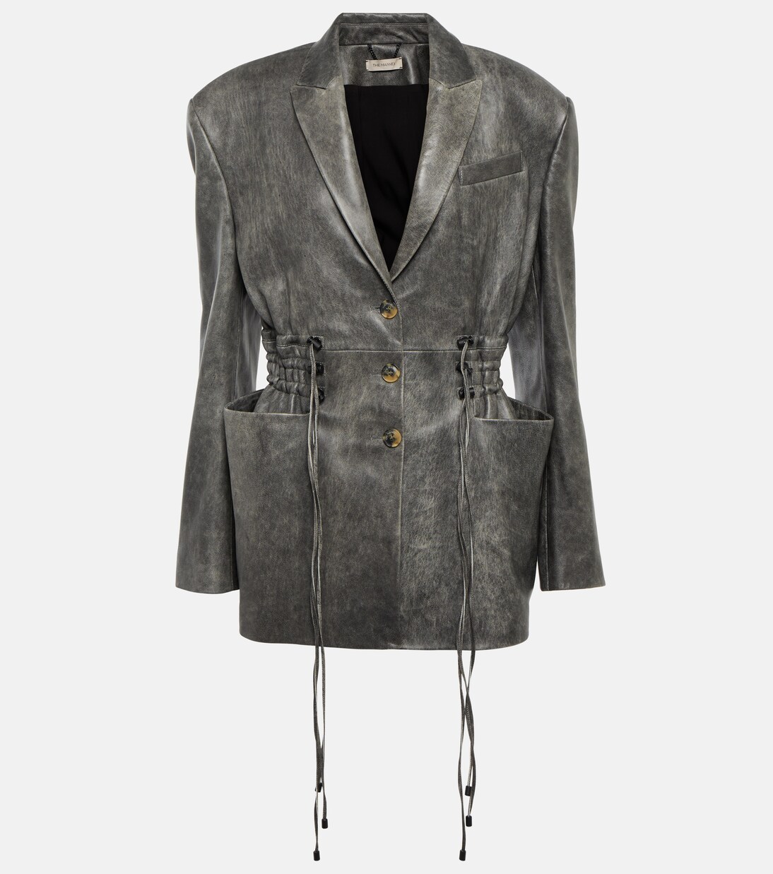 Antibes leather blazer | The Mannei