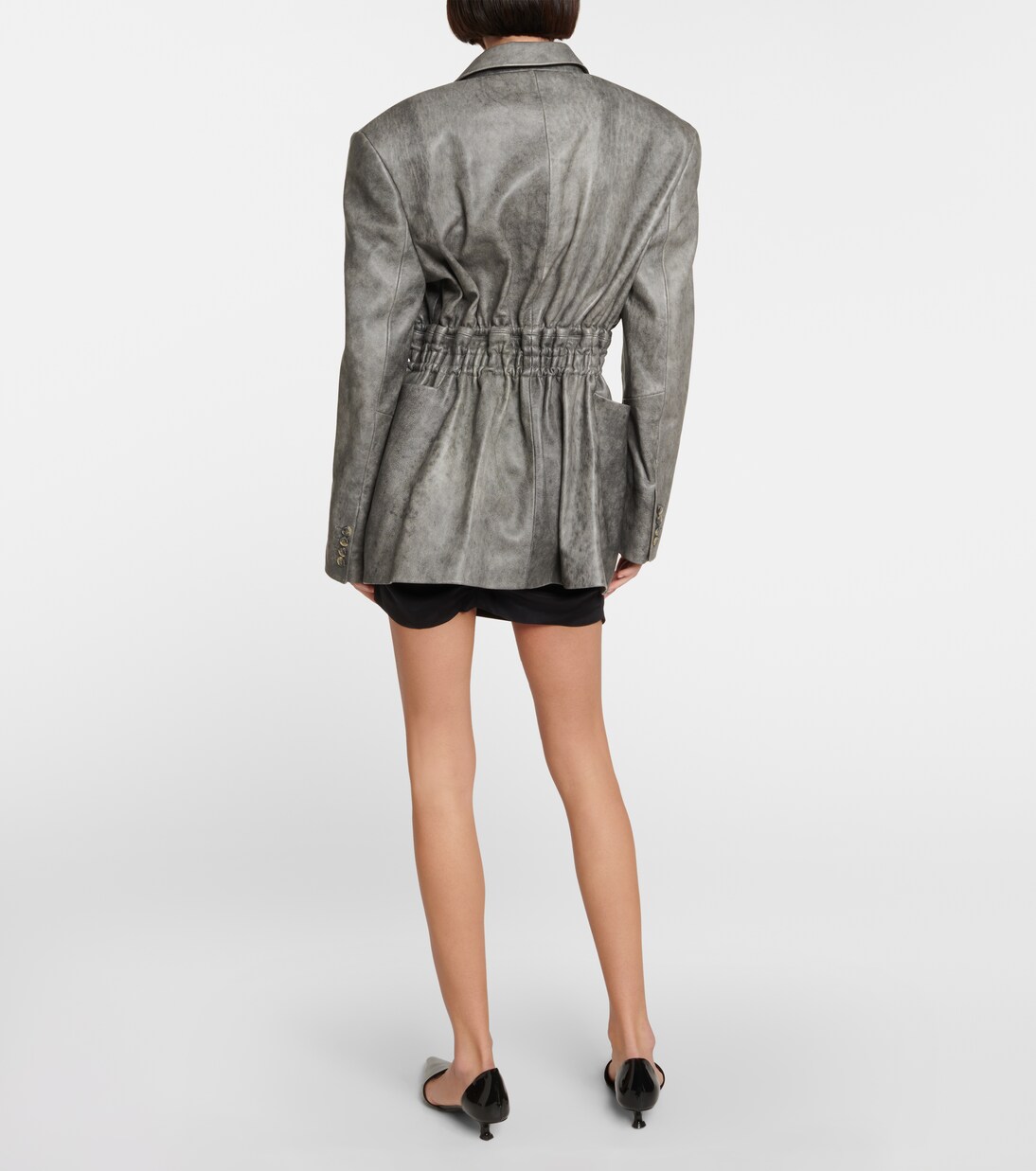 Antibes leather blazer | The Mannei