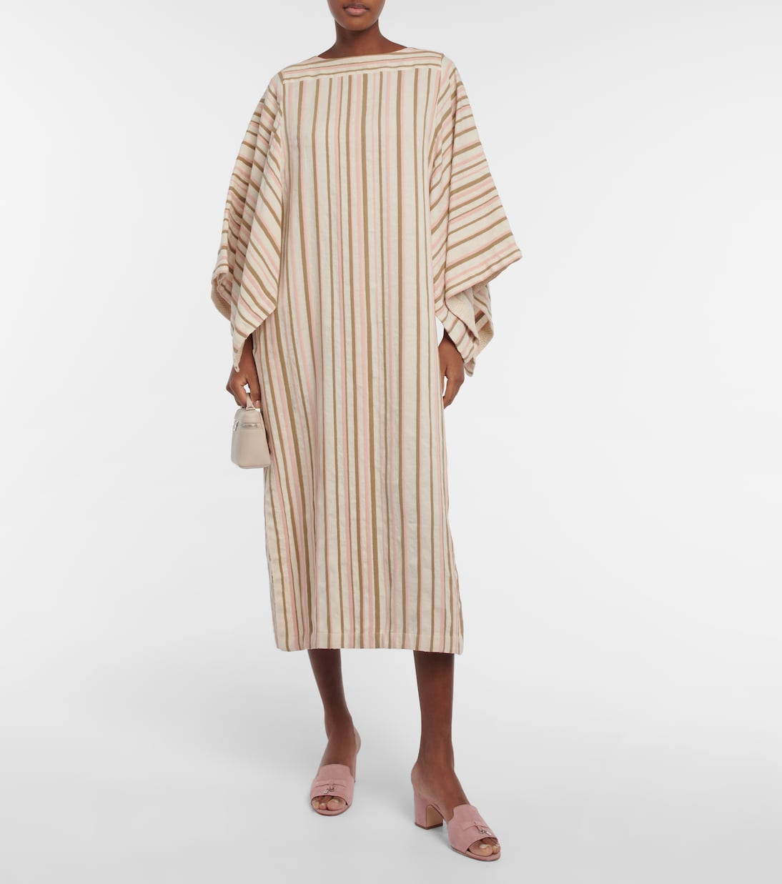 Midikleid aus einem Leinengemisch | Loro Piana