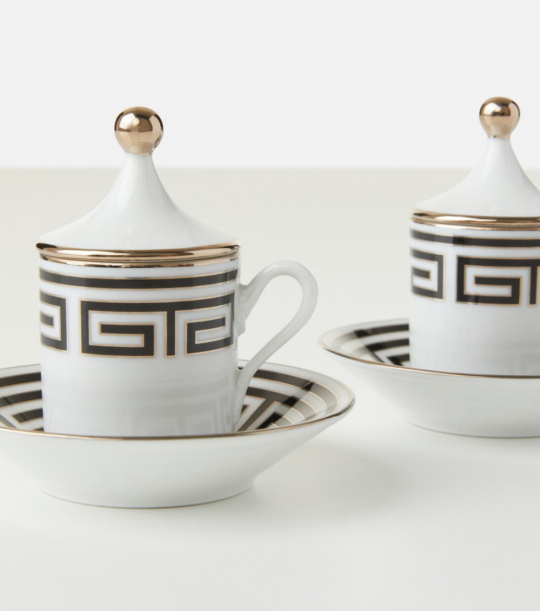 Labirinto Tête à Tête' set of two coffee cups and saucers | Ginori 1735