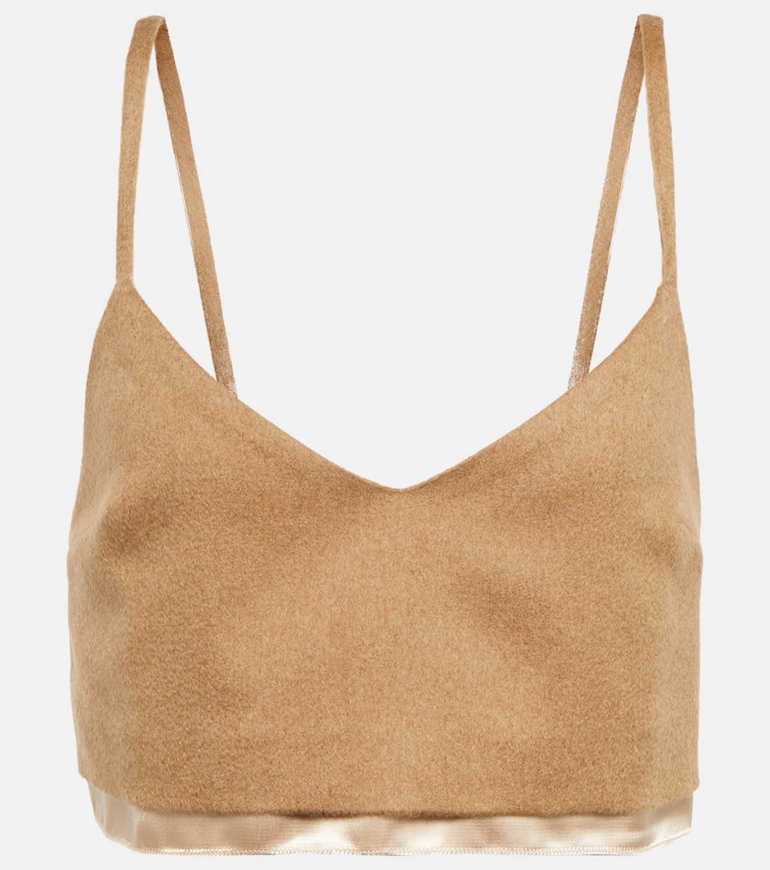 Camisole in cammello | Miu Miu