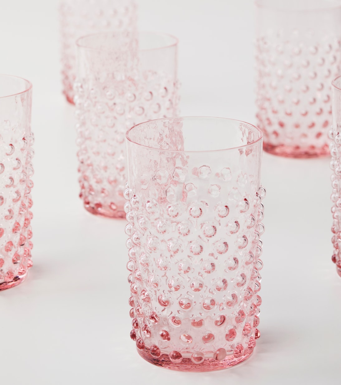 Set Hobnail aus sechs Tumbler-Gläsern | Klimchi