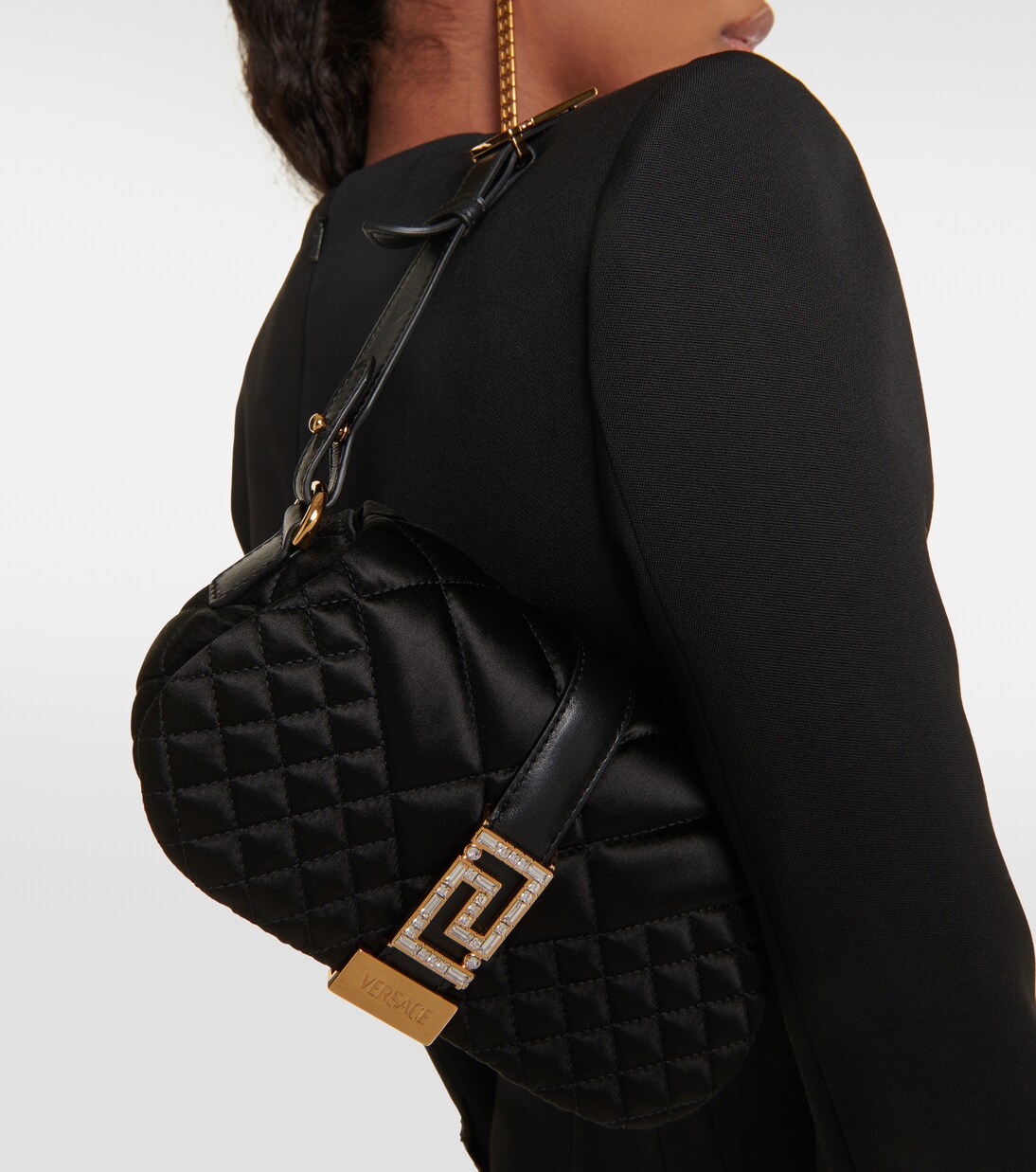 Sac Greca Goddess Mini en satin | Versace