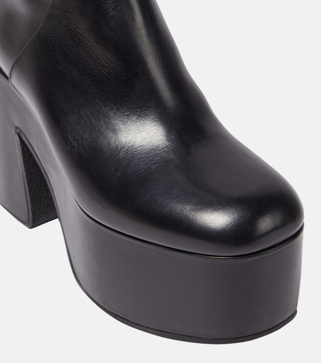 Leather platform knee-high boots | Dries Van Noten