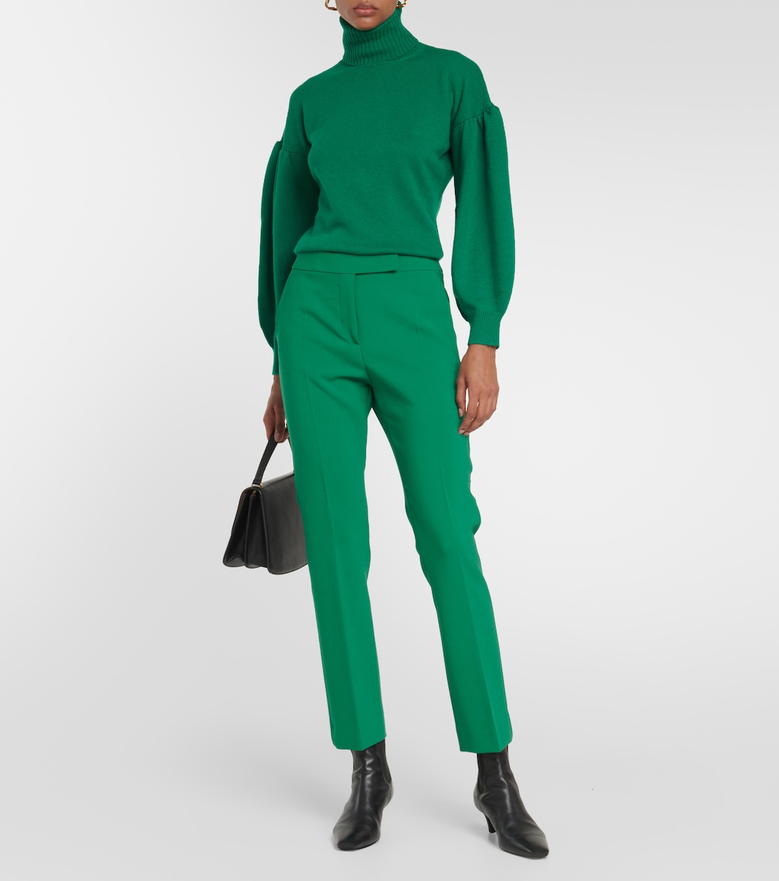 Pantaloni cropped Fuoco in misto lana | Max Mara
