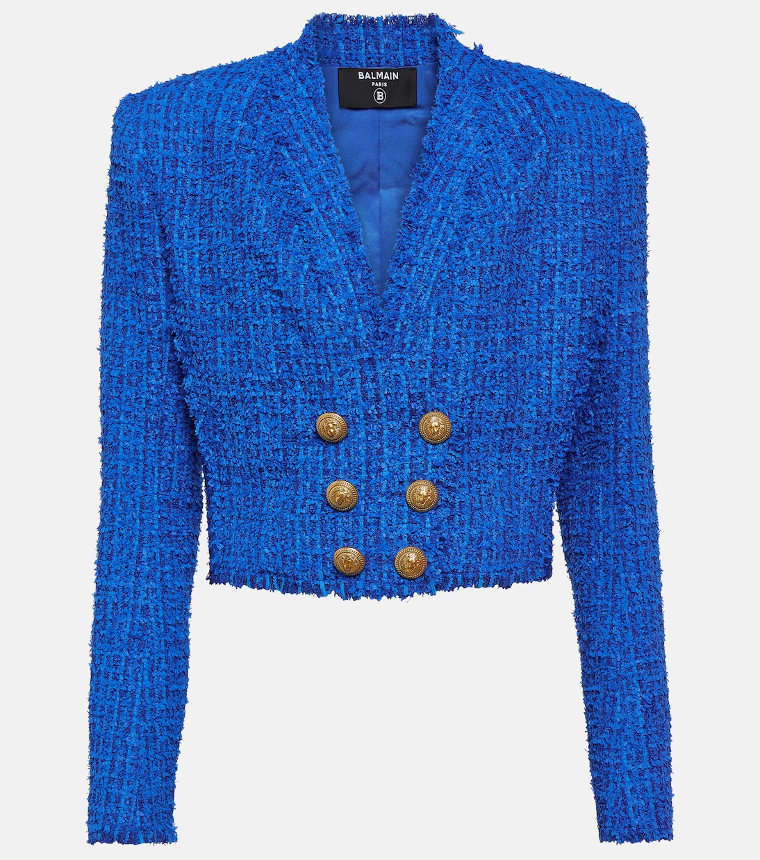 Blazer cropped in tweed | Balmain