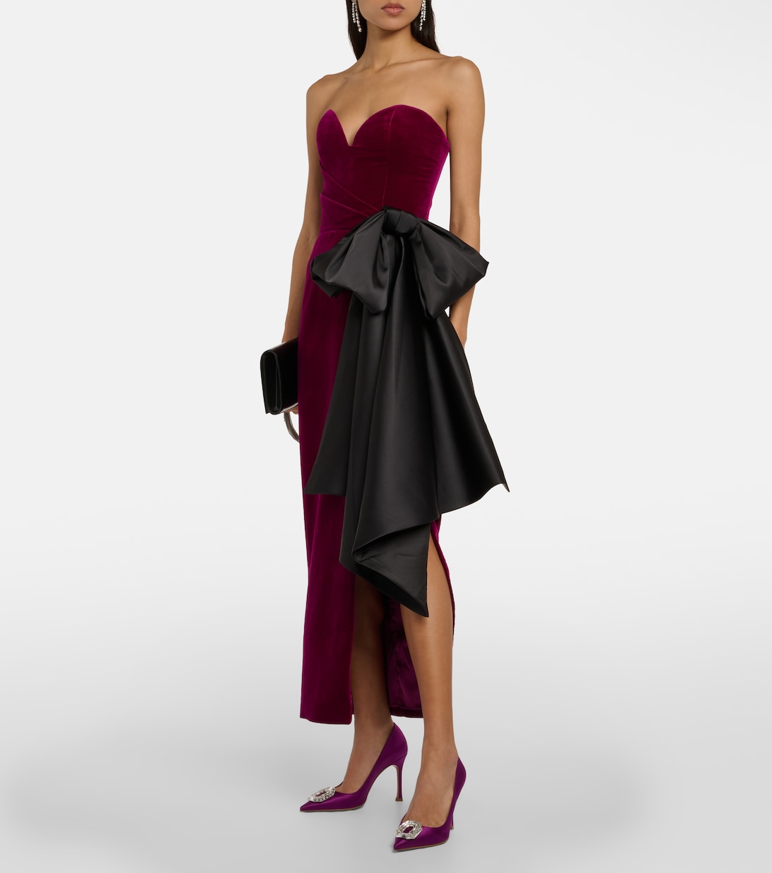 Camelia silk satin pumps | Amina Muaddi