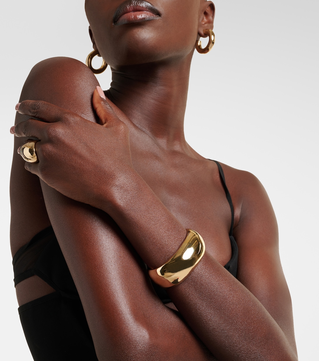 Bracciale a fascia placcato oro 10kt Jennifer Fisher - Stile giovane e moderno