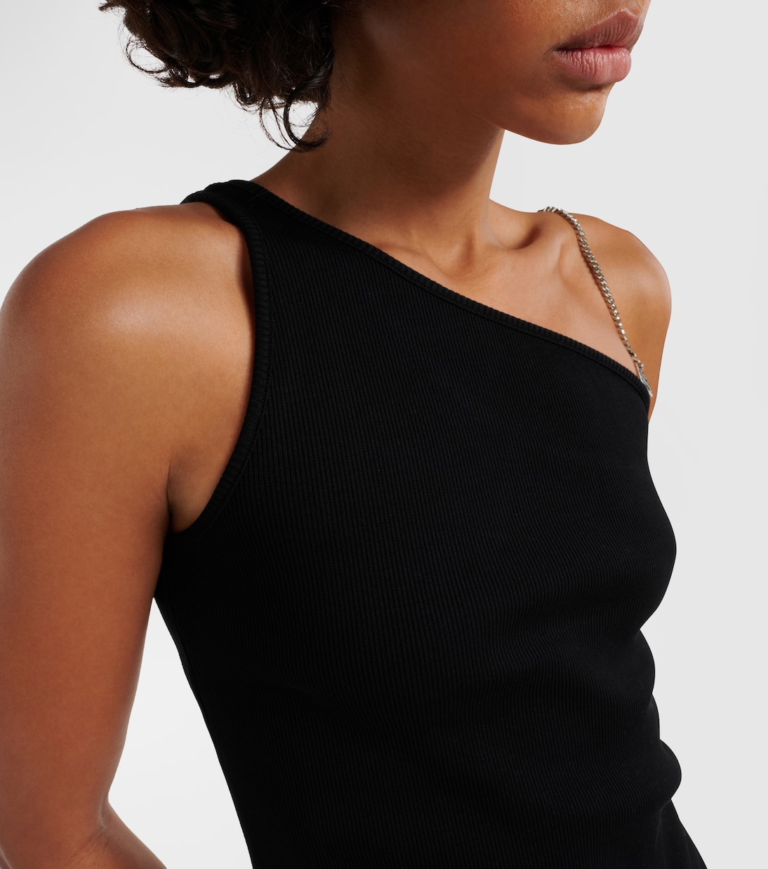 Asymmetric cotton jersey top | Givenchy
