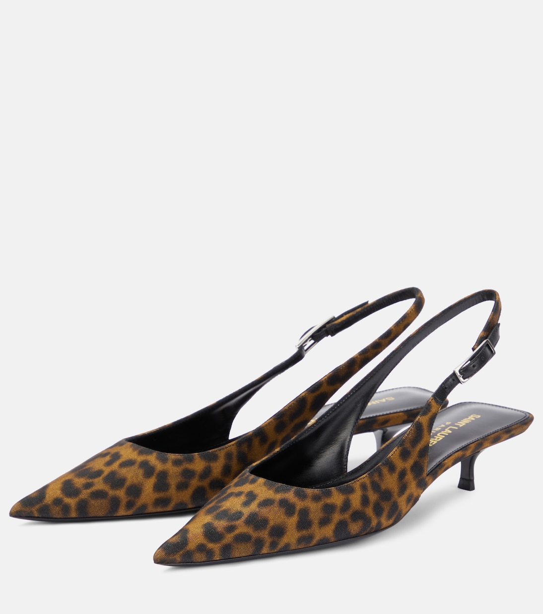 Cherish 30 leopard-print slingback pumps | Saint Laurent