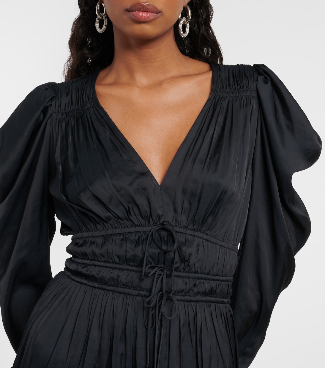 Lu draped satin minidress | Ulla Johnson