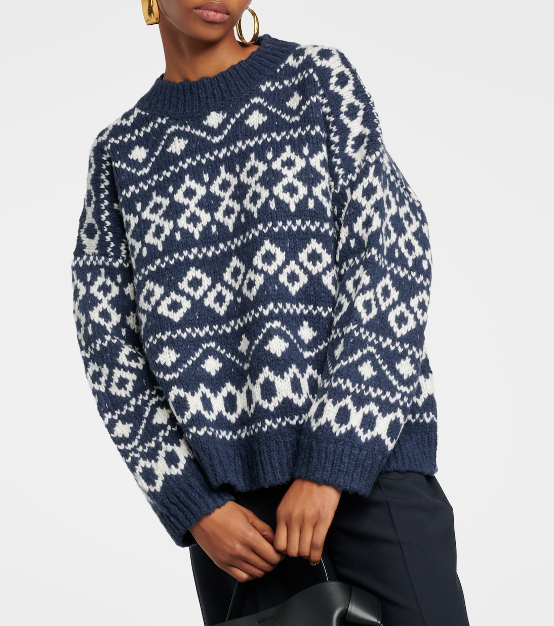 Jersey Fair Isle de mezcla de lana | Vince