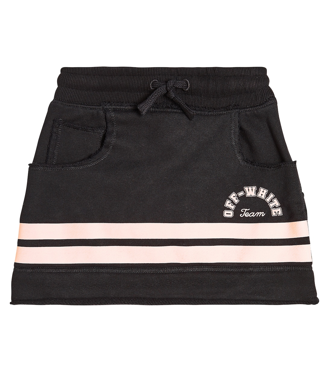 Falda en jersey de algodón a rayas | Off-White Kids