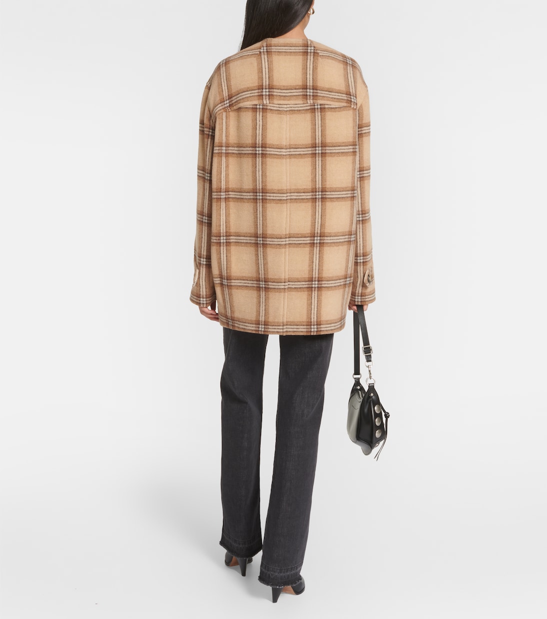 Checked wool blend coat | Isabel Marant
