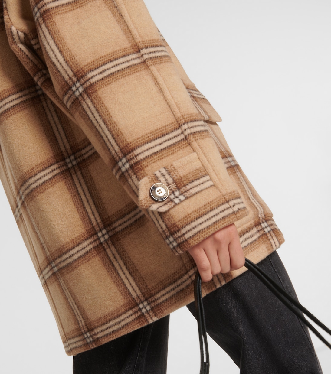 Checked wool blend coat | Isabel Marant