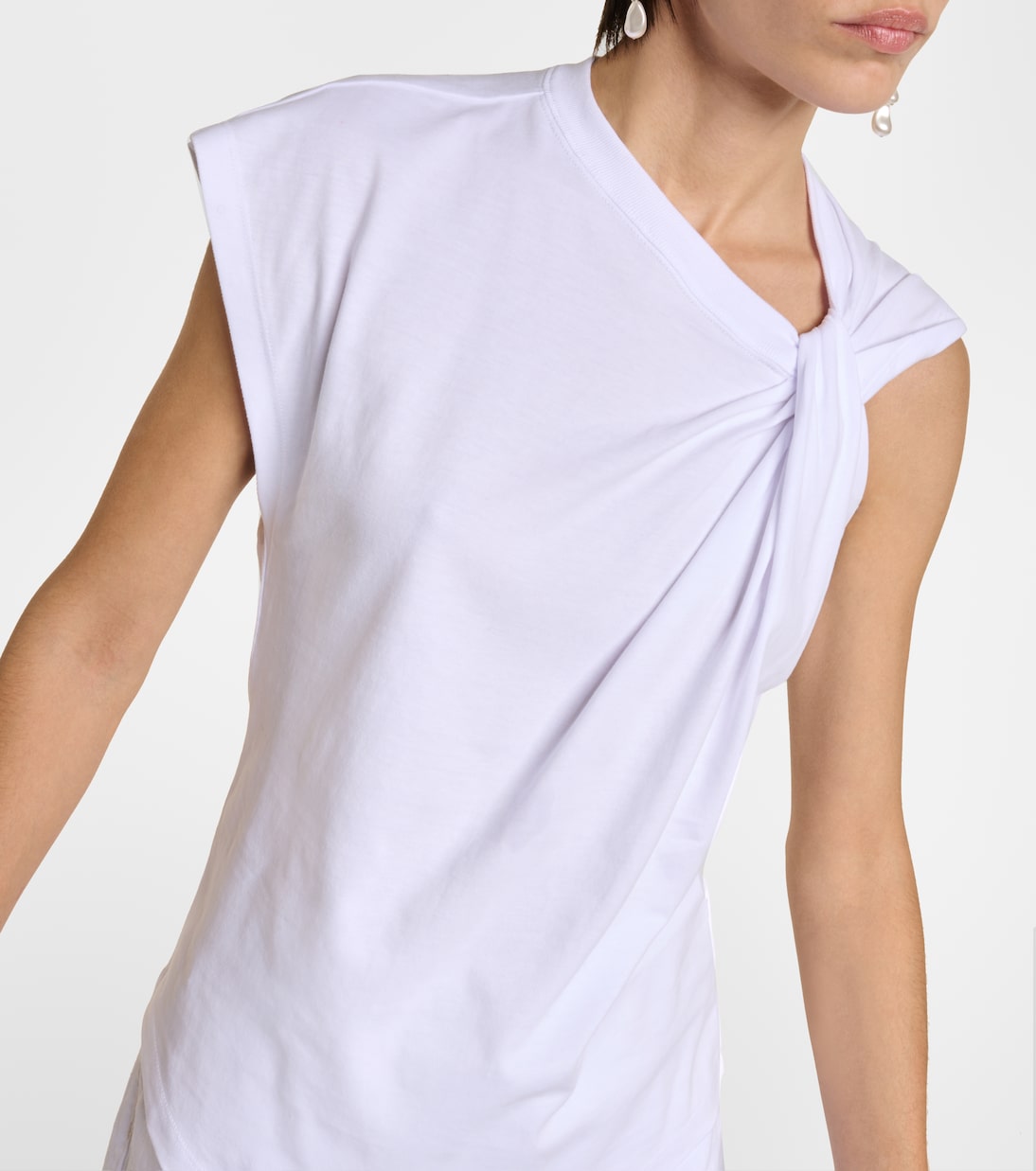 Tシャツ・カットソー ISABEL MARANT White Cotton Nayda T-Shirt Nayda cotton jersey T-shirt in white - Isabel Marant | Mytheresa