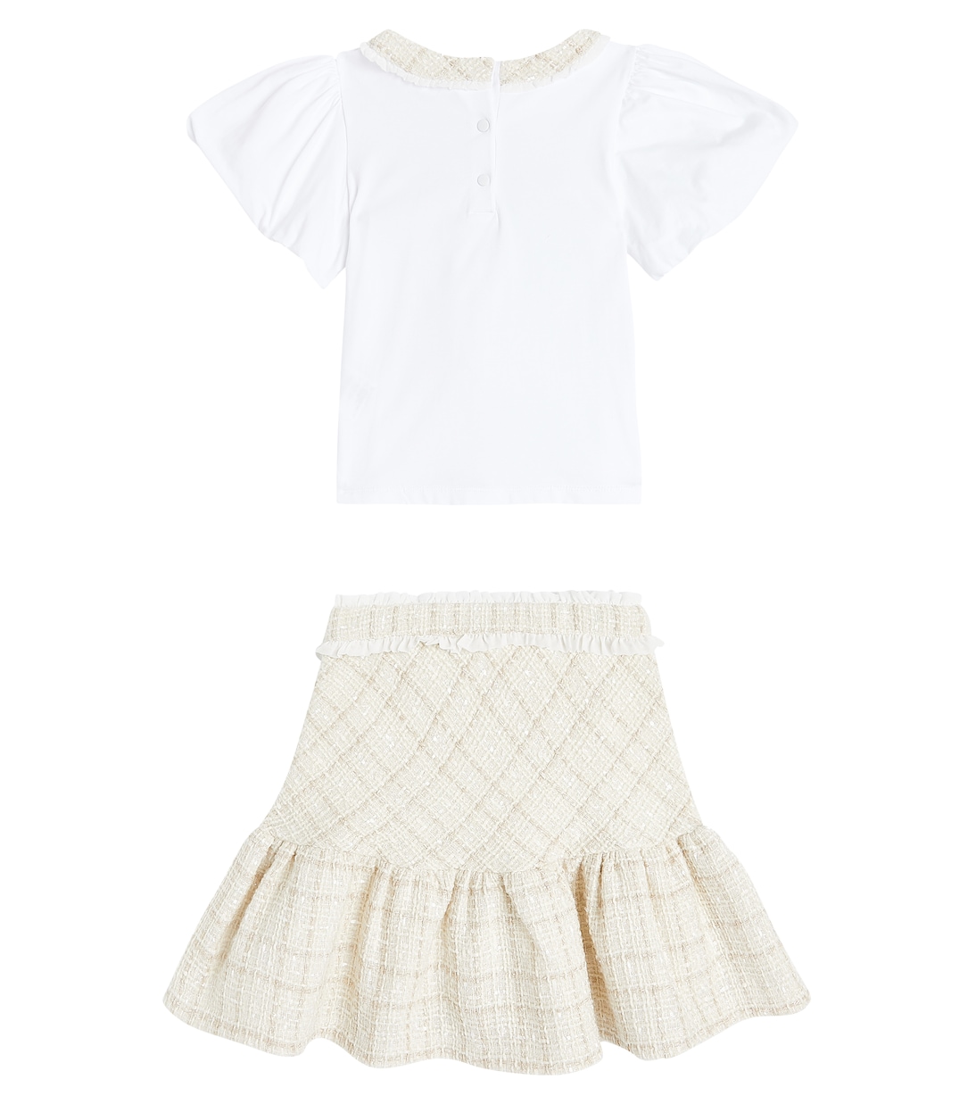 Tweed blouse and skirt set | Patachou