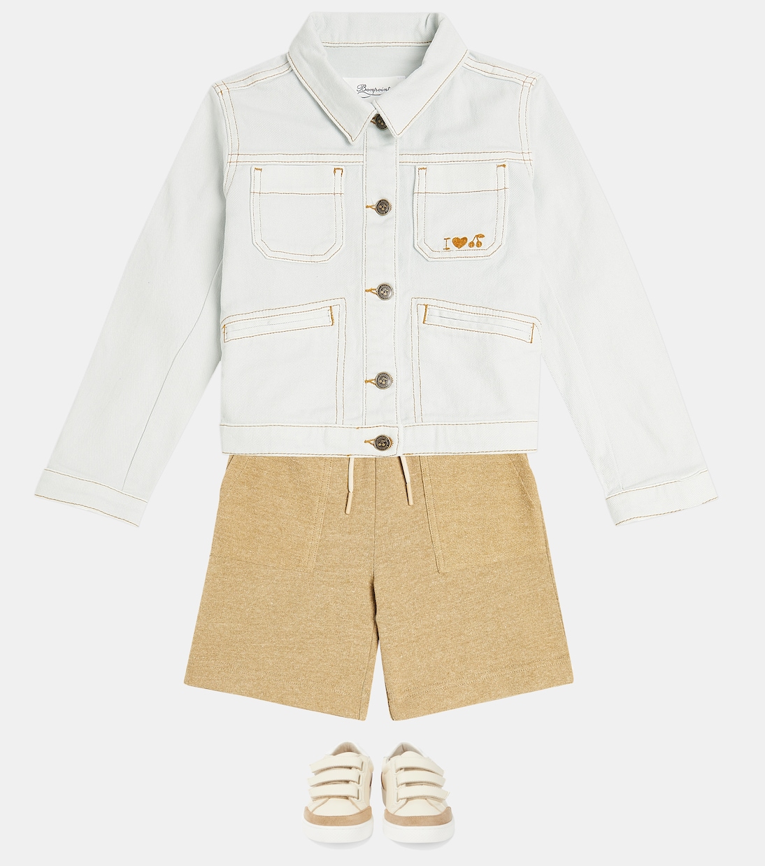 Bestickte Jeansjacke Cassidy | Bonpoint
