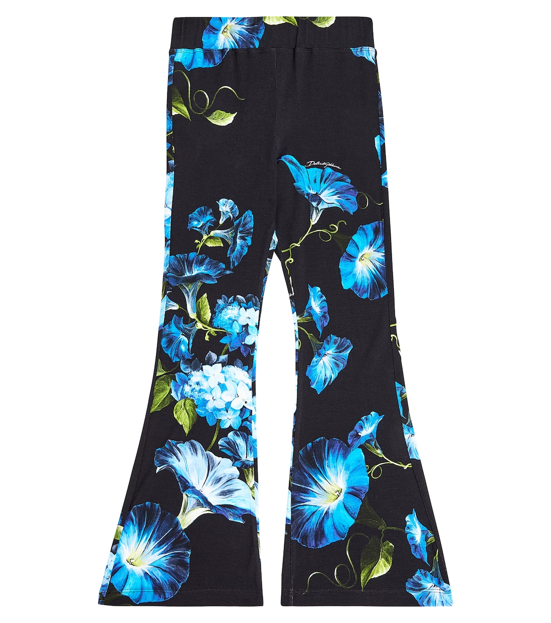Bedruckte Schlaghose aus Jersey | Dolce&Gabbana Kids