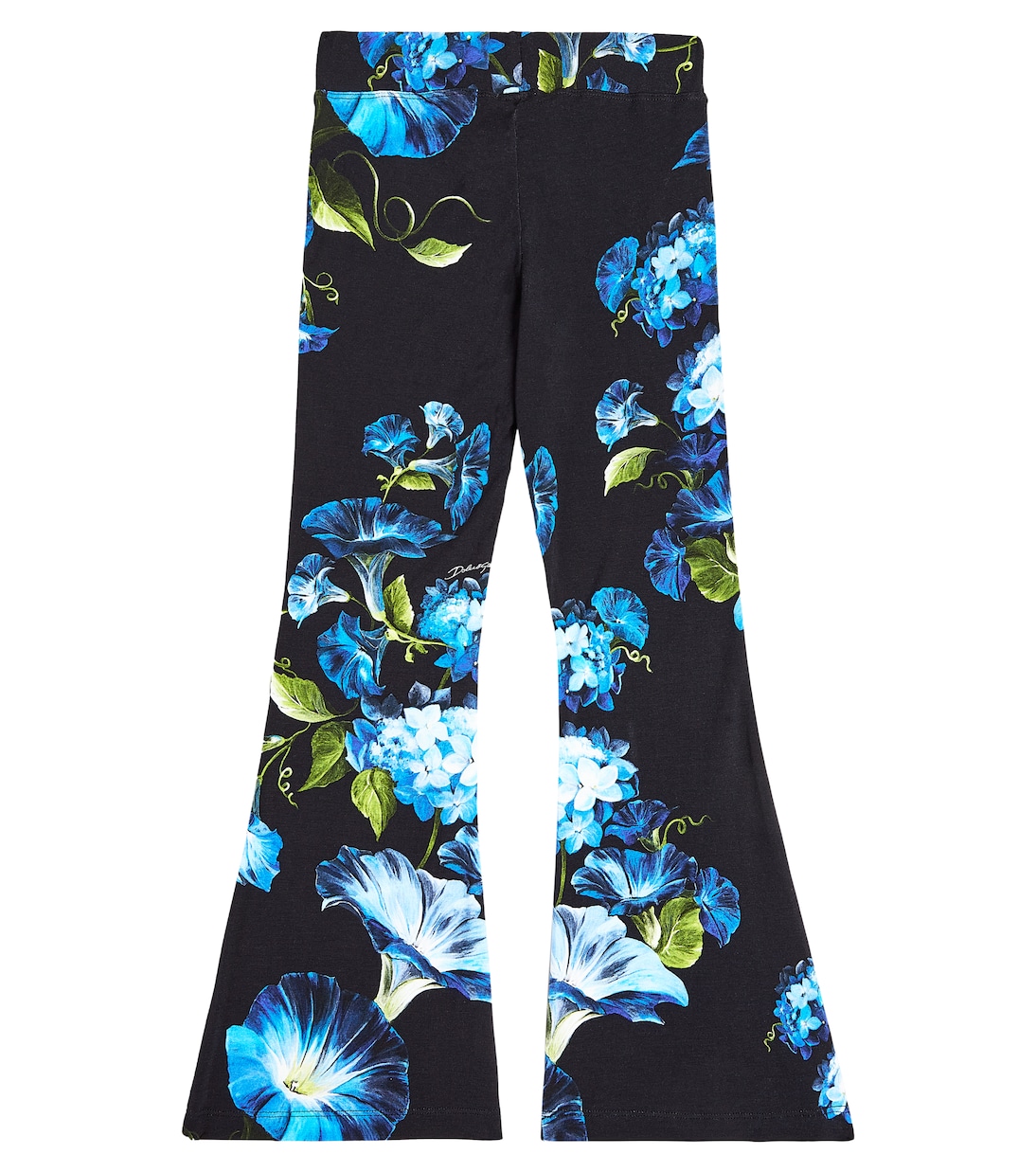 Bedruckte Schlaghose aus Jersey | Dolce&Gabbana Kids