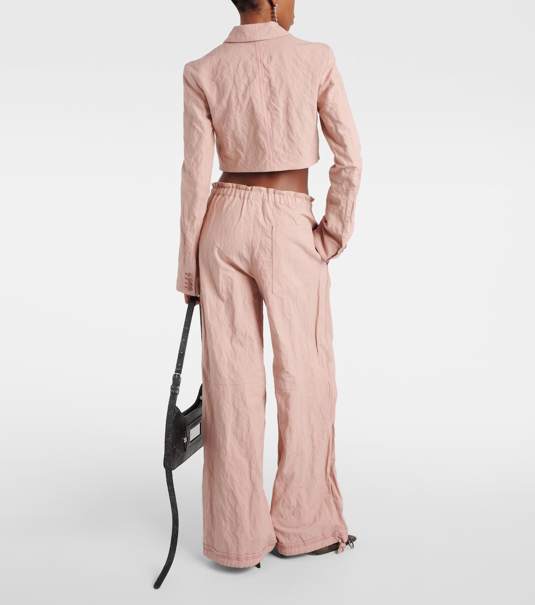Pantaloni a gamba larga Paginol in misto cotone | Acne Studios