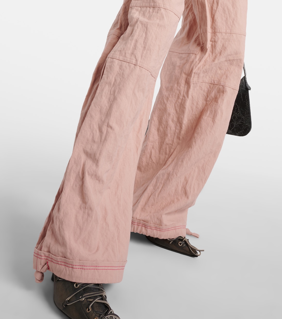 Pantaloni a gamba larga Paginol in misto cotone | Acne Studios